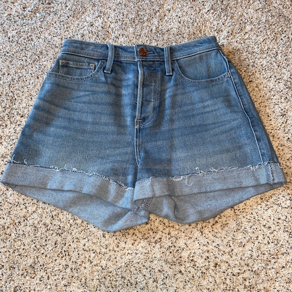 High Rise Jean Shorts